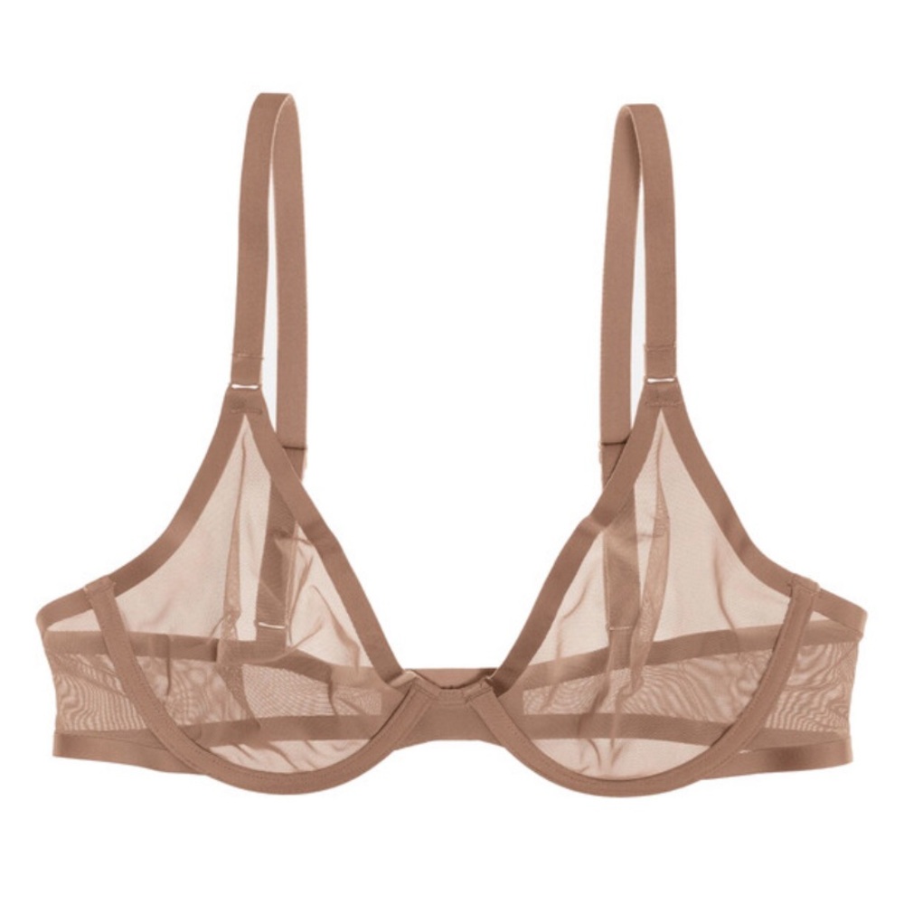 CUUP The Plunge Mesh Bra NEW